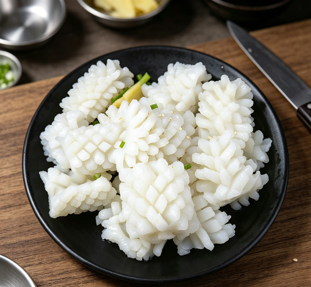 Bouncy Flower-Cut Squid Rings — Ocean-Fresh Bite, Ready to Fry