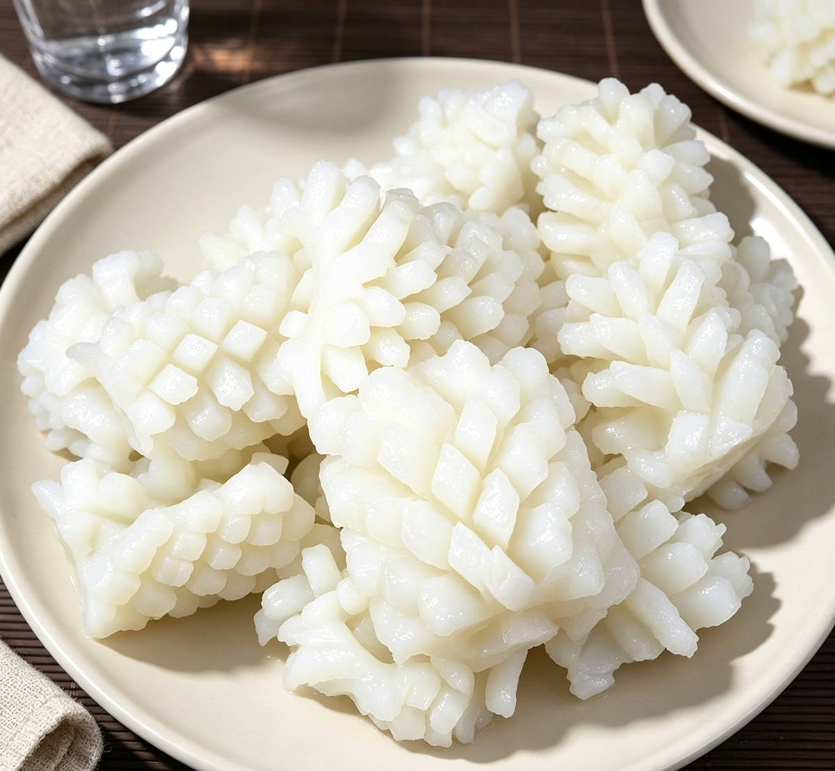 Bouncy Flower-Cut Squid Rings — Ocean-Fresh Bite, Ready to Fry